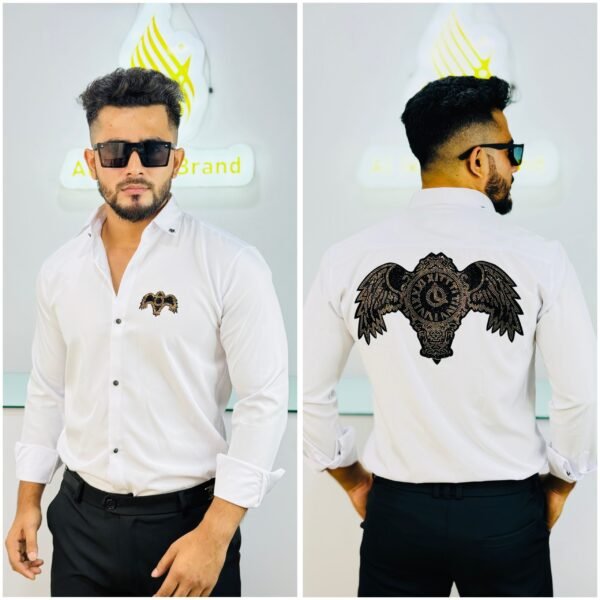Premium Eagle Stone Shirt- White
