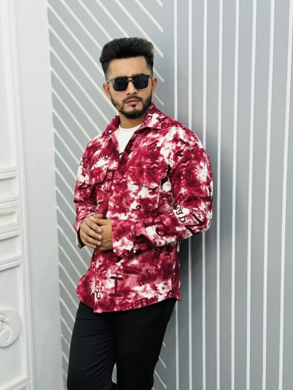 Premium Sheket Shirt For Winter (Merron Print)