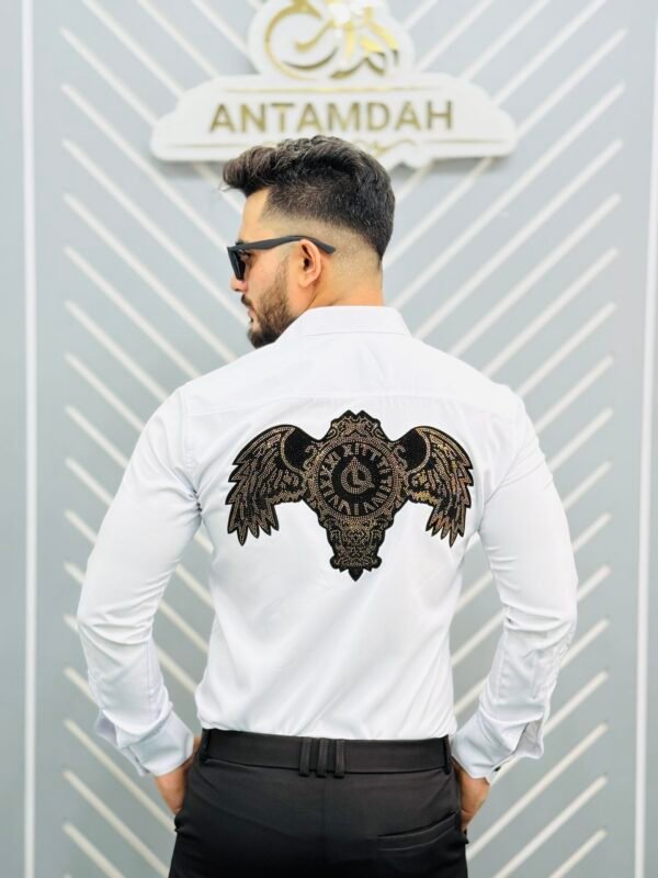 Premium Eagle Stone Shirt- White