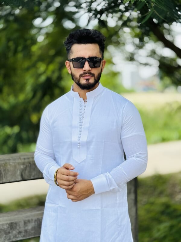 ১ পিস লুপ বাটন লাক্সারি পান্জাবী
