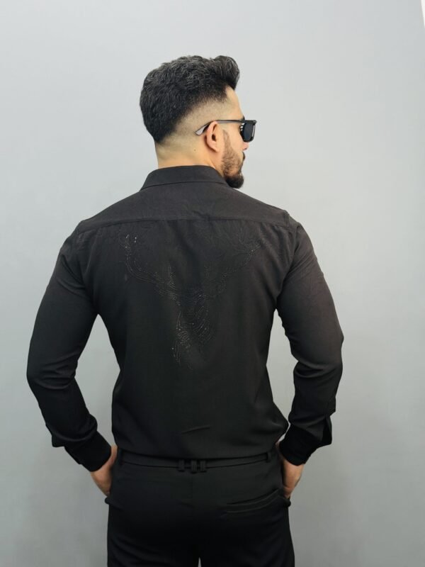 Premium Deer Stone Shirt- Black