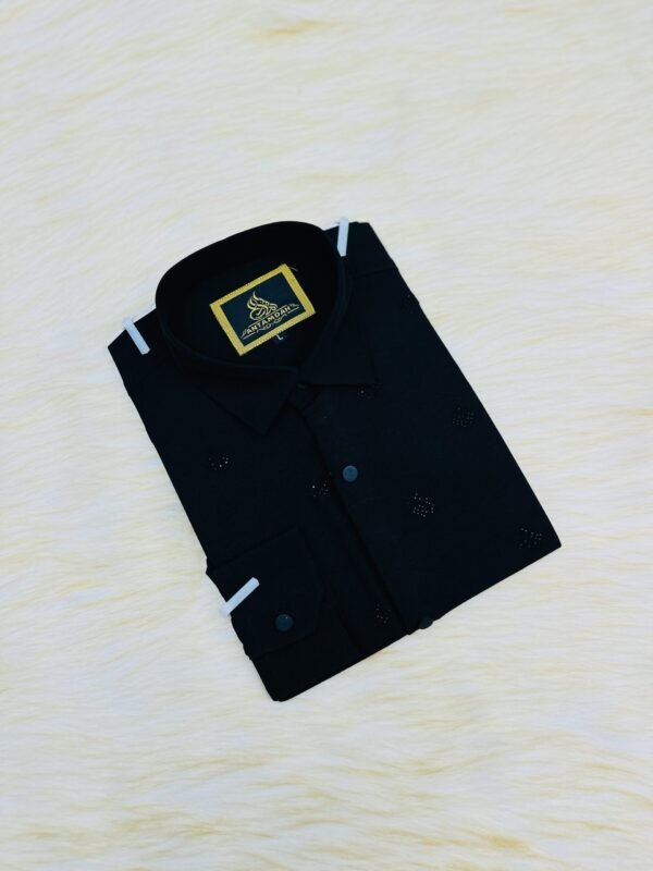 Luxury Stone Shirt 999/- tk (Black)